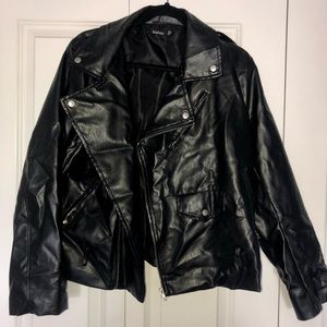 BooHoo Faux Leather Biker Jacket